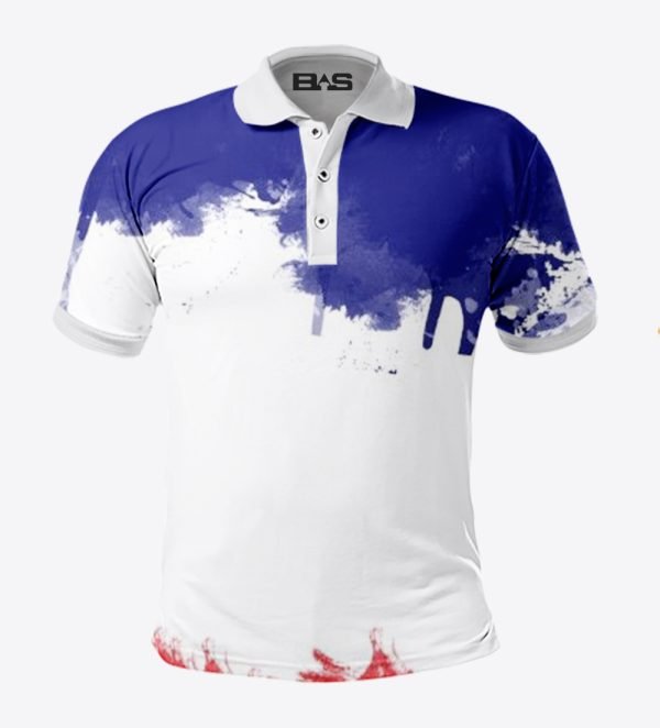 BAS Half Sleeves Polo Sublimation Print Shirt for Men's & Women's