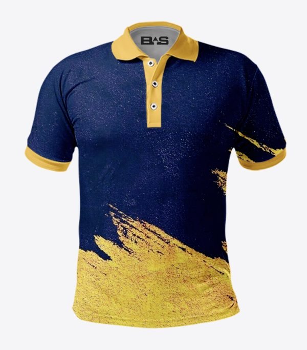 BAS Half Sleeves Polo Sublimation Print Shirt for Men's & Women's